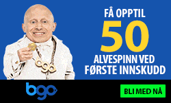 BGO  –  opptil  50  fair  spins  uten  omsetningskrav